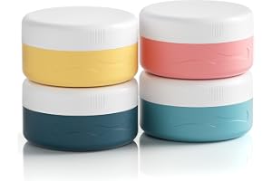 Euqvunn Resebehållare för toalettartiklar, BPA-friResekrukor TSA godkändResor kosmetiska behållare 40ml, LäcksäkerReseflaskor