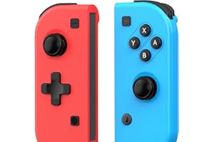 Yeerain Manette sans fil pour Switch Lite/OLED, Gamepad Joystick, Double Vibration/Contrôle Mouvement/Gyroscope 6 Axes