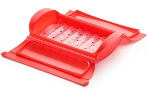 Lékué Coffret Vapeur avec filtre Rouge 1-2 pers. (650 ml)