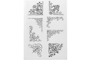 YFairy Clear Stamp Corner Silicone Clear Seal Stamp DIY Scrapbooking Embossing Photo Album Decorative Paper Card Craft Art Handmade Gift