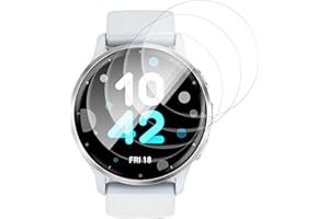 CARANTEE 4 Stück für Panzerglas für Garmin Venu 3 Schutzfolie, HD-Klar Selbstheilende TPU Anti Kratzer Panzer Schutz Folie, Sensitive Touch, Anti-Fingerabdruck Schutzglas, Keine Blasen Displayschutzfolie