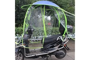 VOLGUT Universal Electric Motorcycle Sunshade Cover Fully Enclosed Motor Scooter Umbrella Waterproof Fold-Away Universal Mobility Scooter Canopy (Color : B)