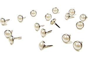 SYNTEGO Wedding Wonders Attaches pour Scrapbooking artisanat & pointes rondes perle 10 mm-Lot de 100