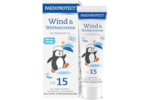 PAEDIPROTECT Crema contra el viento y la intemperie 30 ml para bebés, niños y adultos con FPS 15, loción de cuidado con rosa mosqueta para proteger contra el frío, el viento y la humedad