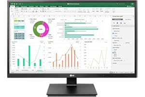 LG Electronics LG 27BK55YP-B Ecran PC pro 27'' - dalle IPS résolution FHD (1920x1080), 5ms GtG 75Hz, inclinable, orientation gauche/droite, réglable en hauteur, mode portrait, haut-parleurs intégrés