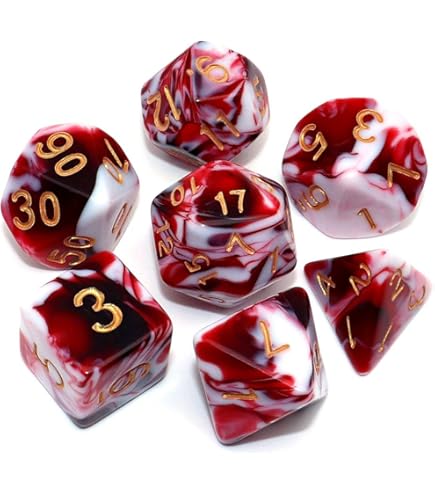 Dzxin DND Game D20 dobbelstenen set, 10 stuks veelvlakkige