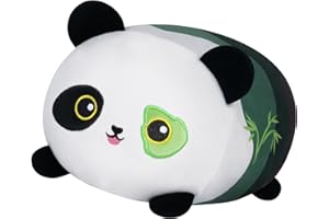 Mewaii 8'' Soft Plush Pillow Stuffed Animal Panda Hugging Pillow Fluffy Cuddle Plush Toy for Adults Girls Boys Kids