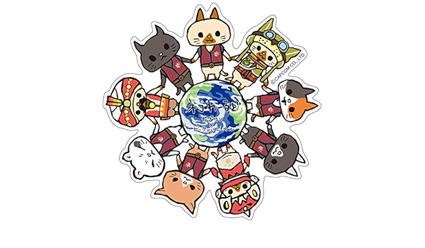 Capcom B Side Label Monster Hunter World Sticker Neko World Amazon De Spielzeug