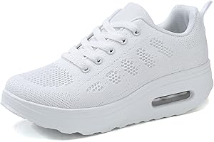 Ahico Chaussures de Course Femme Baskets Respirable Chaussure de Sport Léger Chaussures de Marche Fitness Jogging Confort Loisirs Sneakers