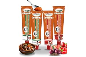 Univer Original Gulaschcreme ungarisch 4x160g [2x scharf & 2x mild] - SPARSET - Gulaschpaste ungarisch – Authentische ungarische Spezialitäten - Gulaschgewürz direkt vom Hersteller