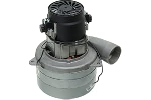 Paxanpax 065900020, Motore Tangenziale Bypass 3 Stadi 5.7", 240V, 1400W Completo di Guscio & Tubo, Grigio & Nero