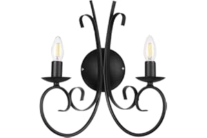 ONLI 4885/AP2N Applique Pompei 2 LUCI col.Nero, Nero