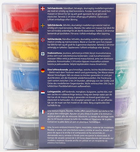 Silk Clay® Selbsthärtende Modelliermasse Kinderknete (Basic I) - 2