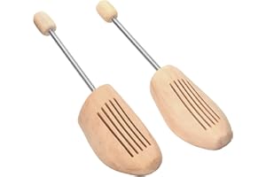 BY BNS Comfort Concept Schuhspanner Schuhdehner aus Echt-Holz mit Metall-Spiralfeder, Holz-Schuhformer, Schuhstrecker, atmungsaktiv, für Damen und Herren
