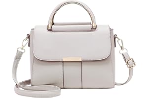 PORRASSO Donna Borsa a Tracolla Moda Borse a Mano Borsa a Spalla PU Pelle Borsetta Adorabile per Incontri Shopping Uso Quotidiano Bianca