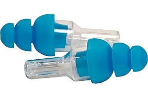 Vic FIrth - Vic Earplugs - Apones para los oídos para reducción de ruido - Tamaño regular - color azul