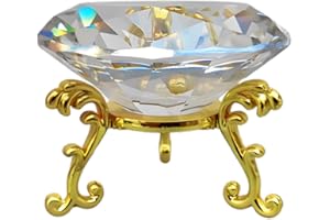 Eterspr Cristal Diamant Presse papiers, Artificiel Bijoux Presse papiers, Cristal Diamant en Verre, pour la Maison, Mariage, Fête, Noël, Diamant Décoration de Table