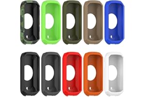 DRHOMEAM Coque en silicone souple pour Garmin Edge 1050 GPS Accessoires d'ordinateur de vélo, housse de protection pour Garmin Edge 1050 (marron)