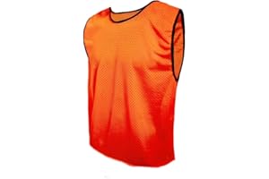 SPORTSBIBS Petos de Fútbol - Camisetas Respirables de Entrenamiento, Chaleco Deportivo para Las Mujeres, los Hombres, los jóvenes y los Mayores, Muchos tamaños y 11 Colores, Trikots sin Logo