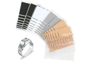 FSTTRE Ring Verkleinerung Unsichtbarer Adjuster Sizer, 10 Blätter Unsichtbarer Ringgrößenversteller für lose Ringe passend für breite Ringe Reduzierer Schmuckabstandshalter unsichtbarer Ringschutz