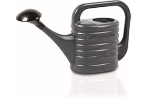 ‎BOTLE Gießkanne mit Brausekopf 5 L Anthrazit Kunststoff Gartengießkanne Garten Pflanzen Blumen