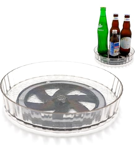 Organizer Girevole 360° In Legno Di Bambù 30 Cm – Piattaforma Rotante Per Cucina E Dispensa