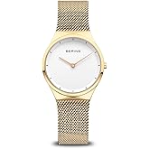 BERING Damenuhr Classic Collection - Edelstahl, Saphirglas, Wasserdicht 3 ATM, Quarzwerk - Stilvolles Accessoire