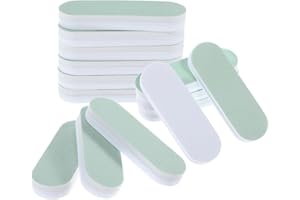 Grevosea 20 Pcs Silver Polish Sticks, Stainless Steel Scratch Remover Double-Sided Cleaning Buffing Bars for Ring Necklace Earrings Jewelry Polishing (2.4x0.78inch)