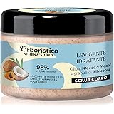 L'Erboristica Athena's - Scrub Corpo Idratante e Vellutante - Crema Corpo Esfoliante e Levigante con Olio di Cocco, Olio di M