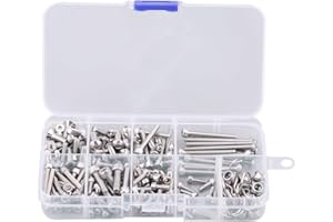 Dilwe RC Schraubensatz, RC Auto Schrauben Metall Edelstahl Schraubensatz mit Box für Traxxas Slash 4x4 Short Truck Auto-Fernbedienung Ersatzteile Zubehör Fix-Komponente