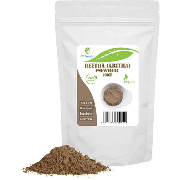 Radico Organic Ritha Powder – 100% Natürliches Ayurveda-Haarpulver, 2 X 100 G, Für Glanz Und Fülle