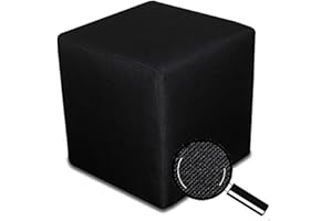 Best For Home | Sitzwürfel Sitzhocker | Bodenkissen Hocker | Sitzhocker Boden | Sitzhocker Holzwerkstoff | Sitzwürfel Polstermaterial | Fußhocker Wohnzimmer | Fußhocker 40x40x40 | Sitzwürfel Schwarz