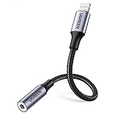 UGREEN Headphone Adapter for MFi Certified Lightning to Jack 0.3 cm | with Microphone Compatible with iPad and iPhone 14 Plus