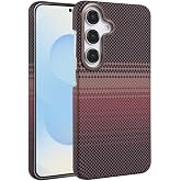 UnDePlus Samsung Galaxy A54 5G ile uyumlu Kılıf Kevlar Desenli Karbon M-Safe Magnetik Şarj VEGA-Msafe