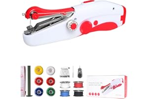 PIAEK Handnähmaschine, Mini Tragbare Elektrische Nähmaschine für Anfänger Erwachsene, Einfach zu Bedienen, Geeignet zum Nähen von Kleidung, Heimwerken, Familienreisen