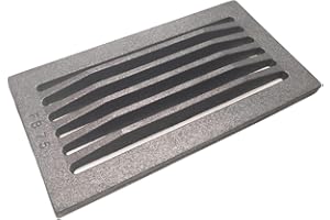 Fonderia Bongiovanni | Griglia in Ghisa | Griglia per Camino | Stufa Pellet | Barbecue Fondello per Cenere |cm 30x16x1