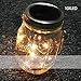 Price comparison product image 2PC LED Mason Jar Lights Solar Fairy Lights String Lights Solar Garden Outdoor LED Starry String Lights Warm White/White Colorful LED Lights Strings(Warm White)