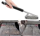 Profi Grillbürste mit extra langem Griff (45cm) – 3 Edelstahl Bürsten – Perfekt für deinen Grill – Bild 4