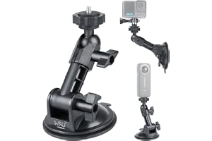 HSU 8,1 cm (3,2 tum) bil sugkopp montering för GoPro Insta 360 Osmo actionkamera