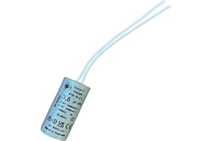 LORTECH Condensatore 3,5µF 3,5uF a filo, 25 mm x 55 mm, prodotto in Europa