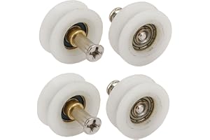 sourcingmap 23 mm diameter plast hjul skjutdörr fönster rullande rullar remskivor 4 st