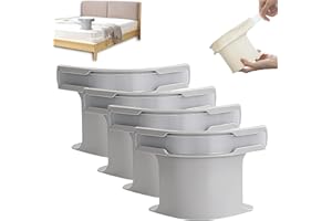 LAIKAIEU Supports De Draps, Porte-draps De Lit avec des Bandes De Verrouillage, Clips De Feuille De Verrouillage sans Glissement, Attache Drap pour Tous Les Matelas, Couvertures, Literie (Gris-4pcs)