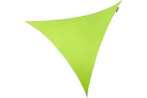 Kookaburra Waterproof Garden Sun Shade Sail Canopy in Lime 98% UV Block (2m Triangle)