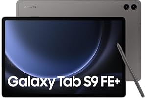 Samsung Galaxy Tab S9 FE+ Tablet with S Pen, 128GB, Long-lasting Battery, Gray, 3 Year Manufacturer Extended Warranty (UK Version)