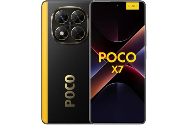 XIAOMI POCO X7 - Smartphone de 8+256GB, Pantalla CrystalRes 1.5K AMOLED Curva, MediaTek Dimensity 7300-Ultra, Cámara Principal de 50 MP con OIS, Carga Turbo de 45W, Negro (Versión ES)