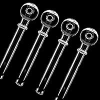 PingZhi 5" Glass Pipe Crackpipe Oil Pipe Glass Tube Glass Tube (4pcs)