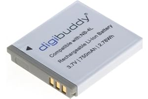 DIGIBUDDY OTB Batteria agli ioni di litio per Canon NB-4L, colore: Nero
