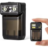 YIIFELL Rechargeable Mini LED Flashlight, 400LM EDC RGB Magnetic Small Flashlight with Clip, IPX6 Waterproof, Battery Indicat