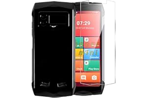 LYZXMY Hülle für Doogee S Mini (4.5") + 1 Stück für Panzerglas Displayschutzfolie Schutzfolie - Schwarz Weich Silikon Schutzhülle Flexibel TPU Tasche Case