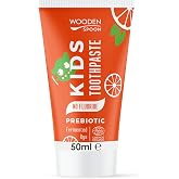 Wooden Spoon Organic Children's Toothpaste with Prebiotic &ndash; Fluoride Free, with Aloe Vera and Orange, Certified Organic, From
